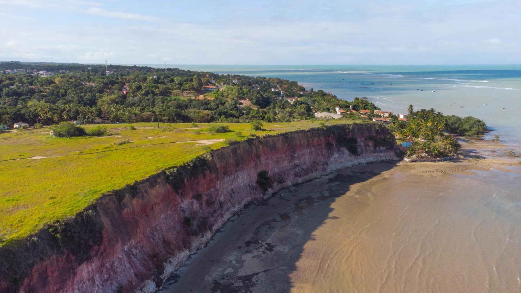 Paraiso Azul Com Vistas Maravilhosas Cumuruxatiba Buitenkant foto