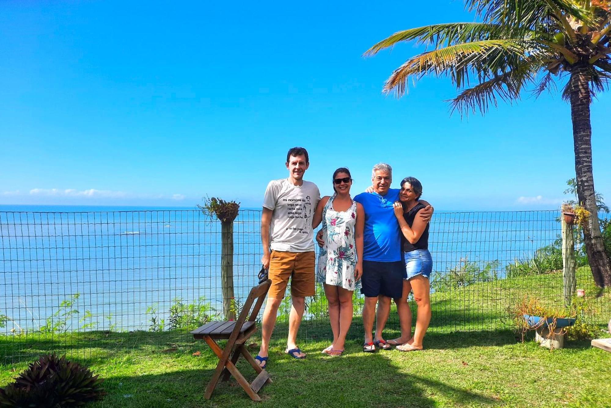 Paraiso Azul Com Vistas Maravilhosas Cumuruxatiba Buitenkant foto