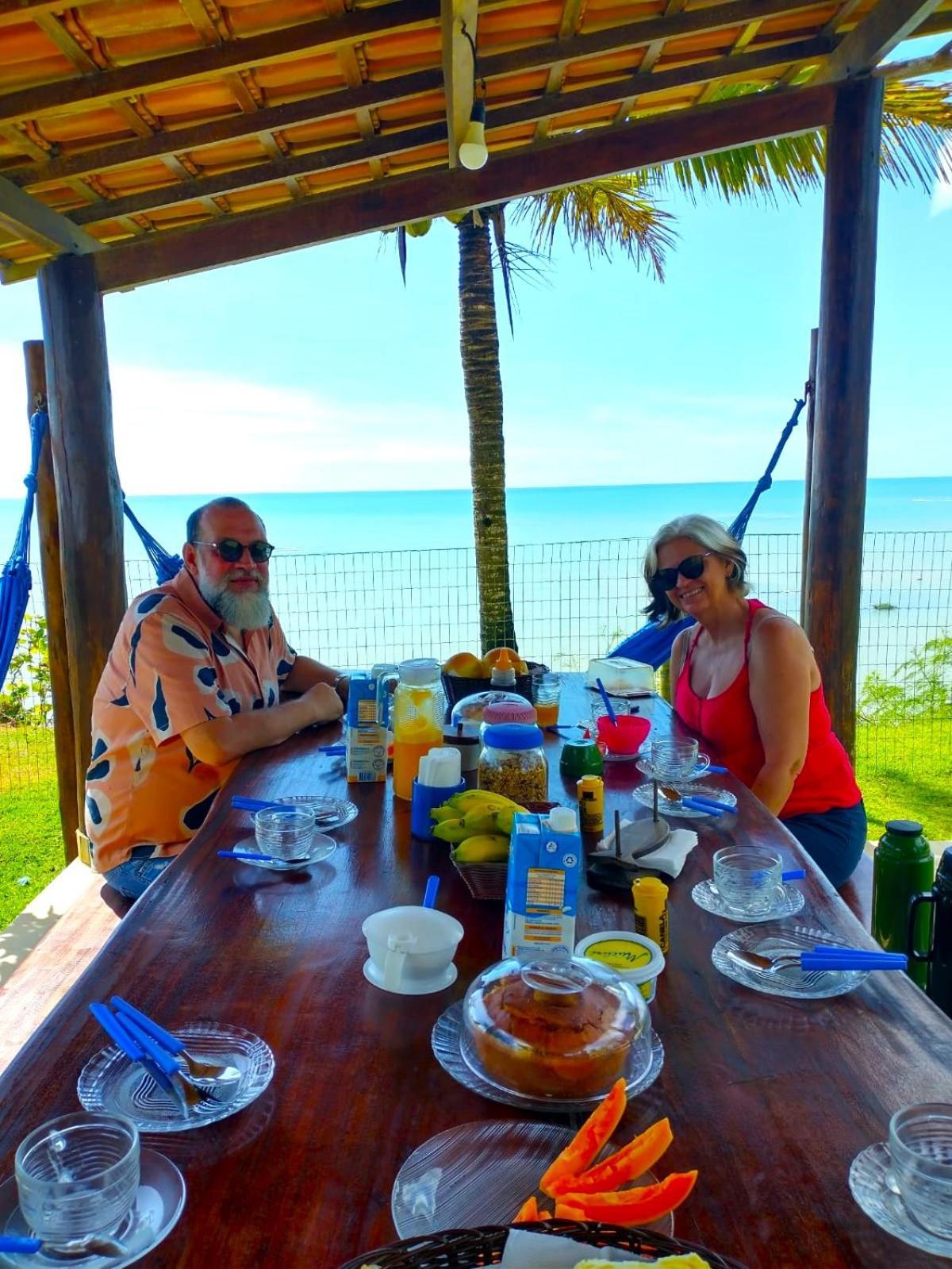Paraiso Azul Com Vistas Maravilhosas Cumuruxatiba Buitenkant foto